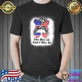 Biden she was 12 and I was 30 vintage American messy bun shirt