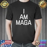 Bold text I am maga classic shirt