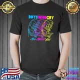 Boys who cry cyan magenta yellow spongebob squarepants shirt