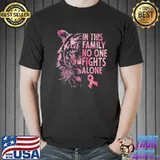 Breast cancer awareness 2022 tiger family matching ribbon classic shirt