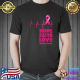 Breast cancer awareness month hope faith love classic shirt