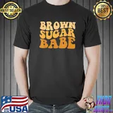 Brown sugar babe afro queen black pride melanin classic shirt