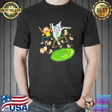 Cartoon illustration rick and morty classic shirt