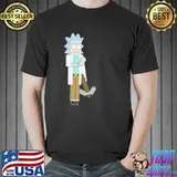 Cartoon rick minecraft rick and morty shirt