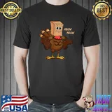 Cat Meow Thanksgiving Cat Lover Turkey Meow Fake Cat T-Shirt