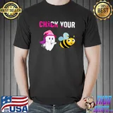 Check Your Boo Bees Breast Cancer Awareness Halloween T-Shirt