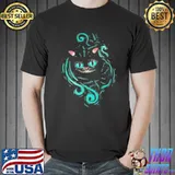 Cheshire cat art alice in wonderland gift birthday classic shirt