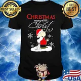 Christmas begins with christ charlie brown snoopy shirt