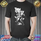 Cibolow goodl black and white art thin lizzy classic shirt
