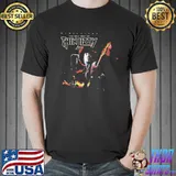 Cool moment on stage thin lizzy logo art shirt