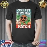 Coolest Pumpkin In The Patch Halloween Vintage T-Shirt