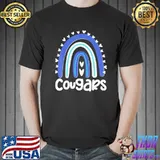 Cougars school mascot rainbow teacher lover shirt