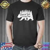 Crater lake Oregon nature bear hiking outdoors classic shirt
