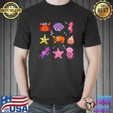 Crustacean Core Aesthetic Crustaceans Crab Lobster Shrimp T-Shirt