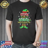 Cute elf christmas pajamas keeper of the gender auntie b0bfdqmtb7 shirt
