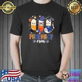 Cute Pills Pharmacy Crew Pharmacist Squad Bats Spiders Happy Halloween T-Shirt