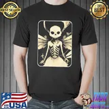 Dark art fairycore butterfly skeleton shirt