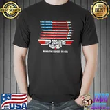 Desantis airline bringing the border to you martha's vinyard us flag shirt