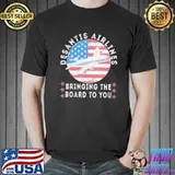 Desantis airlines bringing the border to you us flag shirt