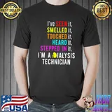 Dialysis technician smelled touched nephrology tech shirt