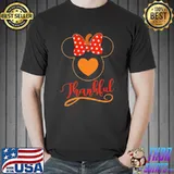 Disney thanksgiving thankful minnie mouse cute disney shirt