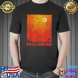 Duck Lover Bats Moon Witch Halloween Costume Party T-Shirt