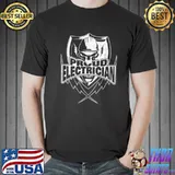 Electrician skull and thunderbolts classic shirt