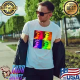 Elizabeth II British Jack Meme Colors Film T-Shirt