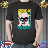 Enemy Of The State , Funny Vintage Cartoon Design Classic T-Shirt