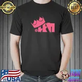 Enperry crown logo pink splatoon game shirt