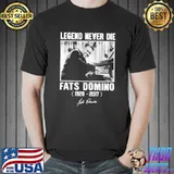 Fats domino legend never die classic shirt