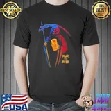 Fear and beer the reaper horror nights halloween trending shirt