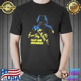 Fight like ukrainian say no to war support Ukraine shirt