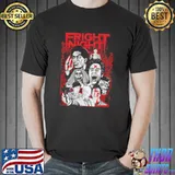 Fright night character collage halloween classic shirt