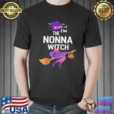 Funny grandma I'm the nonna witch halloween trending shirt