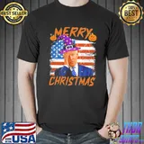 Funny Joe Biden happy confused merry christmas Biden halloween trending shirt