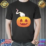 Funny pregnant costume announcement halloween trending shirt