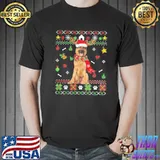 German Shepherd dog puppy xmas ugly christmas shirt