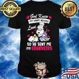 God Knew My Heart Needed Love So He Sent Me My Grandkids Snoopy Shirt