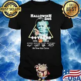 Halloween ends 44 years his time has come horror movie signatures shirt