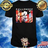 Halloween horror characters friends mashup face 2022 classic shirt