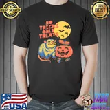 Halloween Possum No Tricks Only Treats Pumpkin Bats Moon T-Shirt
