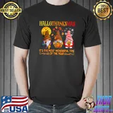 Halloween Thanksgiving Christmas Happy HalloThanksMas Gnomes T-Shirt