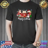 Happy Catmas Funny Christmas Coffee Cat T-Shirt
