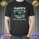 Happy Dot Day International Colorful Polka Dot Game Controller Dot Day T-Shirt