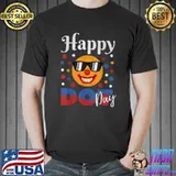 Happy dot day international dot day face smile with sunglass T-Shirt