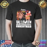 Happy halloween thanksgiving christmas classic shirt