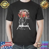 Hellfire club metallica band skull halloween metallica halloween shirt