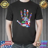 Hispanic Heritage Month Flags Hands Kids Girl Toddler Latino Premium T-Shirt