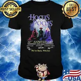 Hocus pocus 30th anniversary 1993 2023 we're back witches signatures shirt